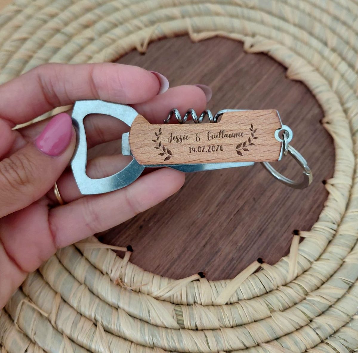 Décapsuleur sommelier gravé