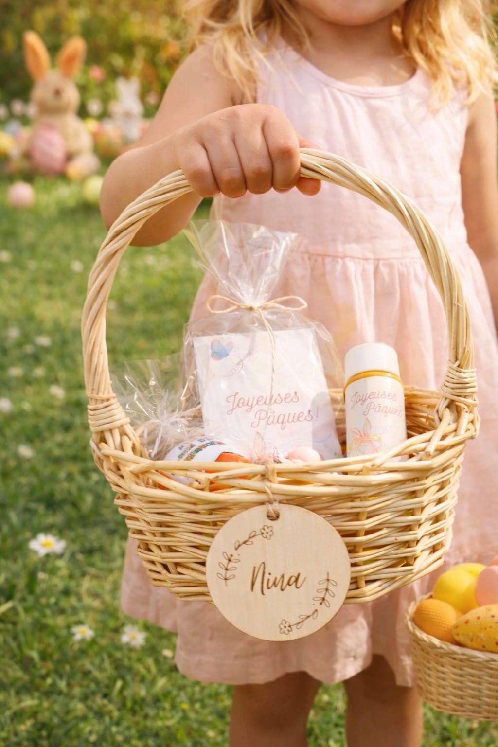 Panier de Pâques garni & personnalisé