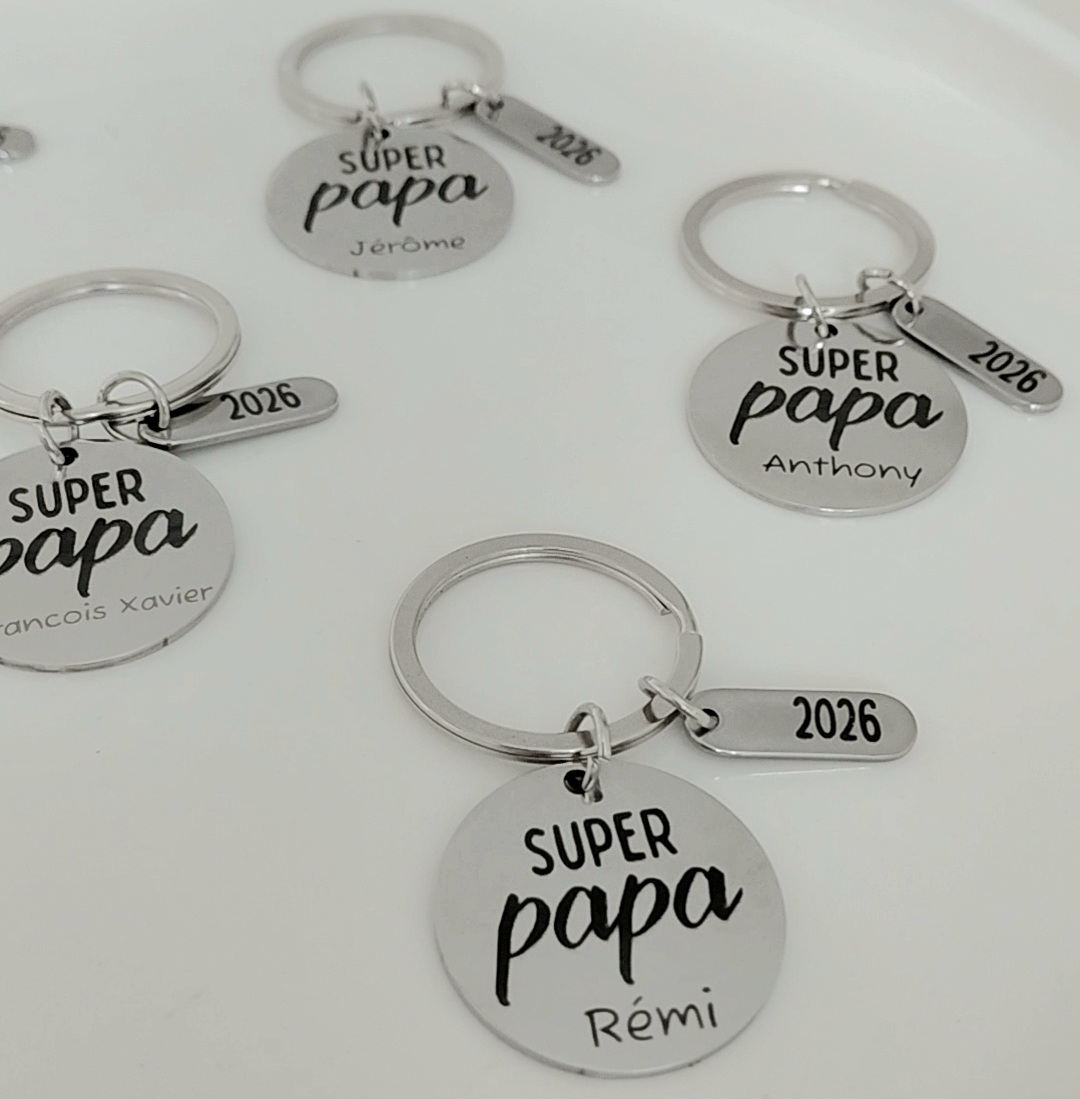 Porte-clé Super Papa