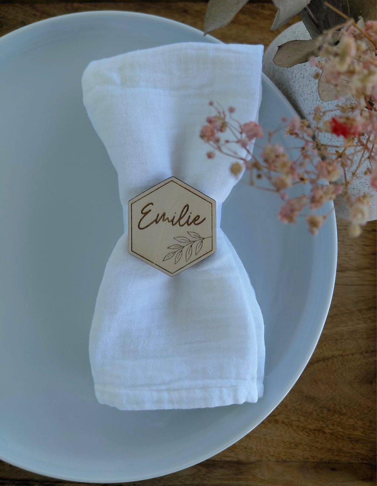 Rond de serviette personnalisé