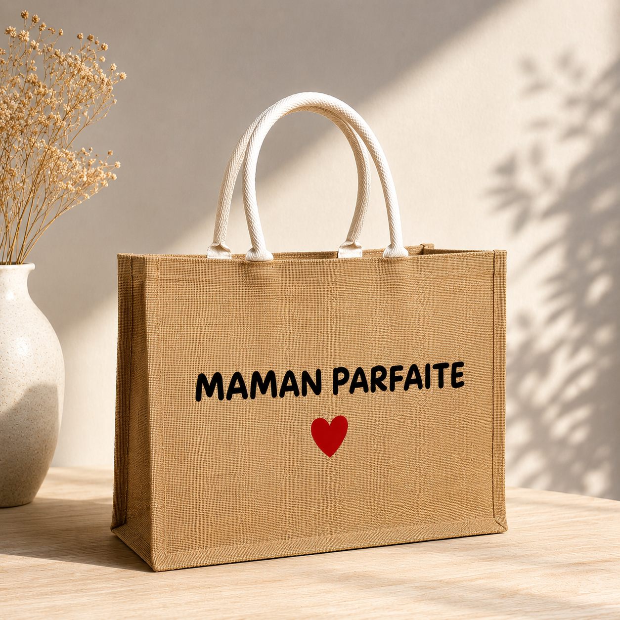 Sac en toile de jute personnalisé